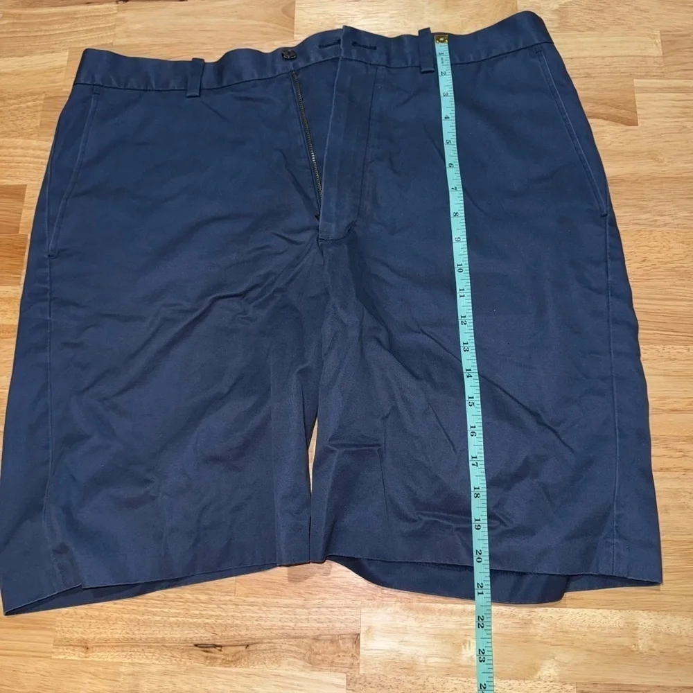 John W. Nordstrom Deep Blue Flat Front Shorts
